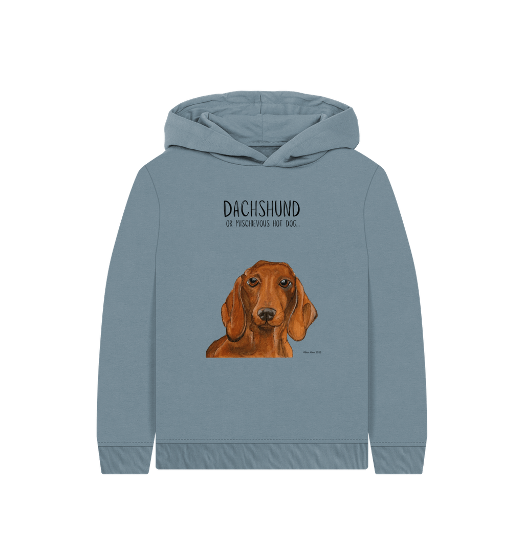 Dachshund Kids Hoodie Cozy Cute and Doxie Approved