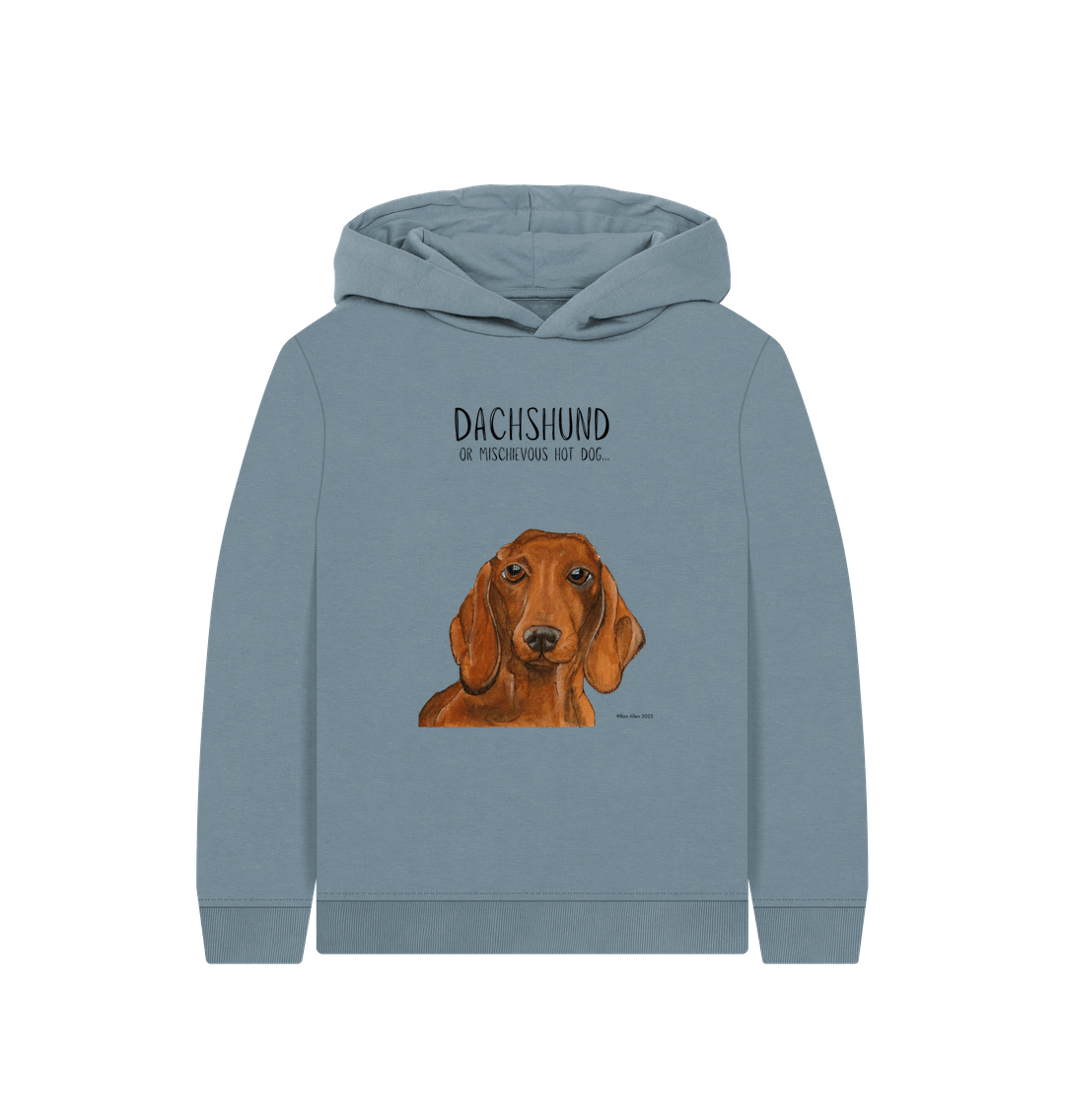 Dachshund Kids Hoodie Cozy Cute and Doxie Approved