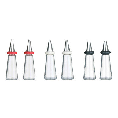 Red Oil and Vinegar Bottle Set
