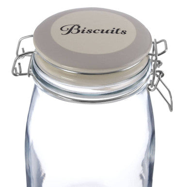 Biscuit Glass Storage Jar 1500ml