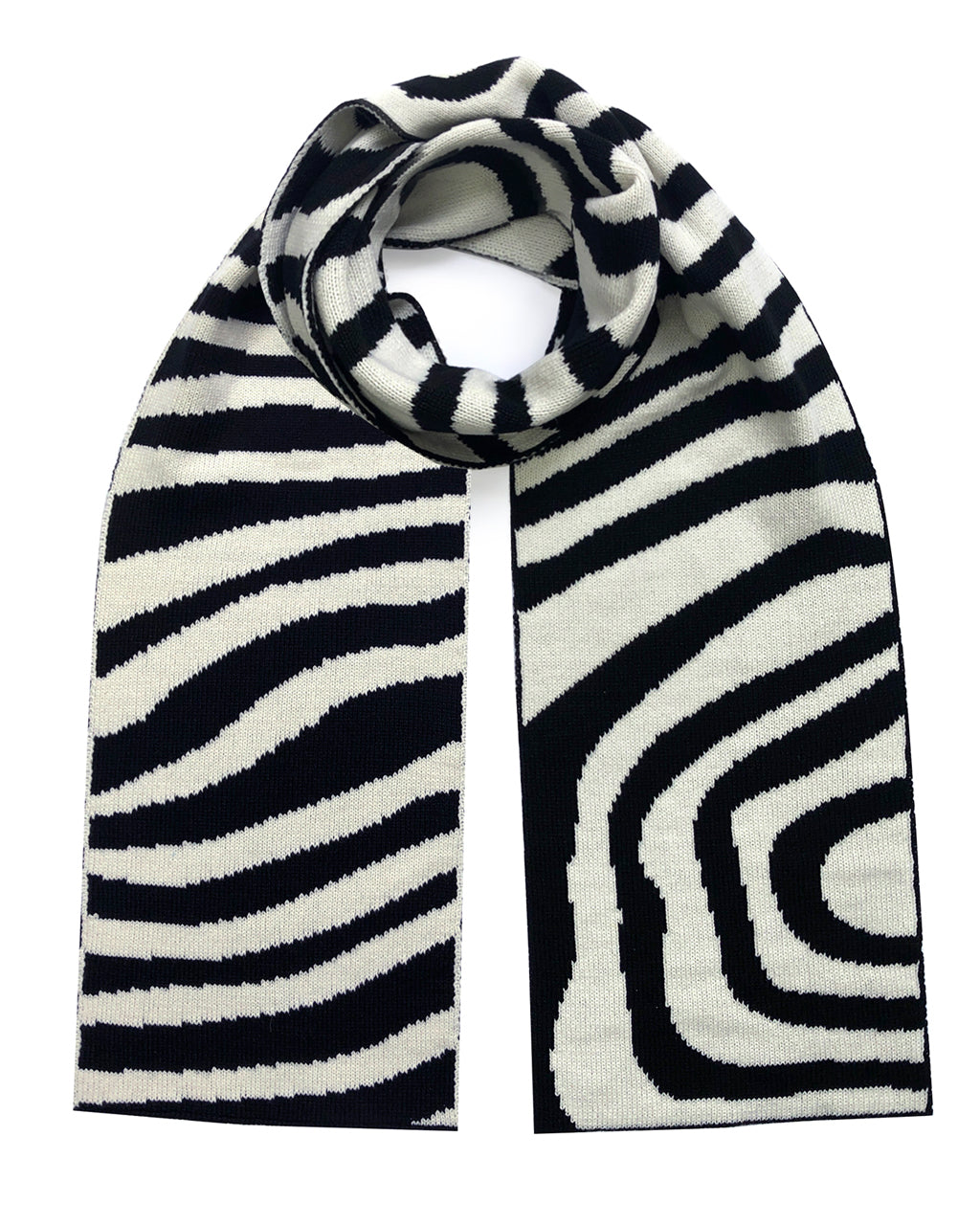 Organic Stripes Wool and Cashmere Scarf