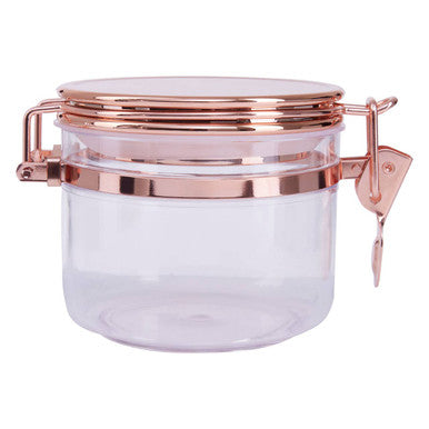 Clear Glass Storage Jar with Copper Lid 450ml