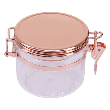 Clear Glass Storage Jar with Copper Lid 450ml