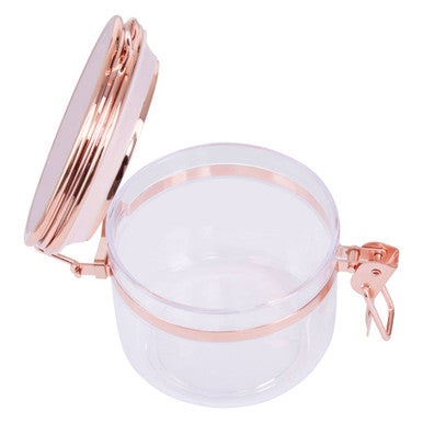 Clear Glass Storage Jar with Copper Lid 450ml