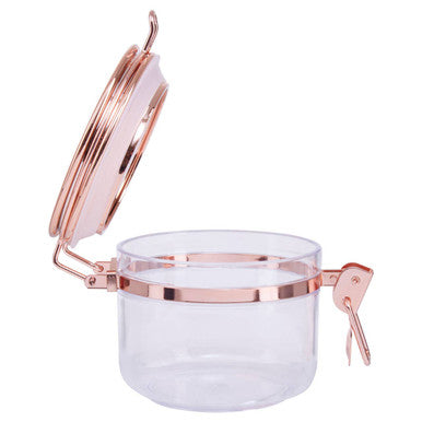 Clear Glass Storage Jar with Copper Lid 450ml