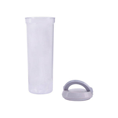 Clear Storage Jar 2300ml with Grey Airtight Lid