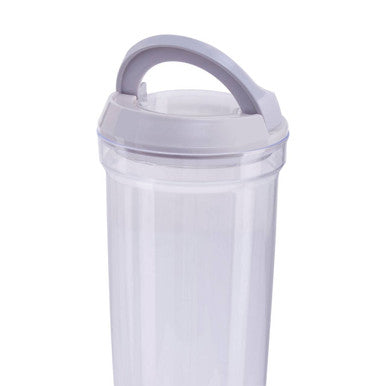 Clear Storage Jar 2300ml with Grey Airtight Lid