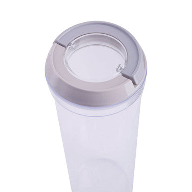 Clear Storage Jar 2300ml with Grey Airtight Lid