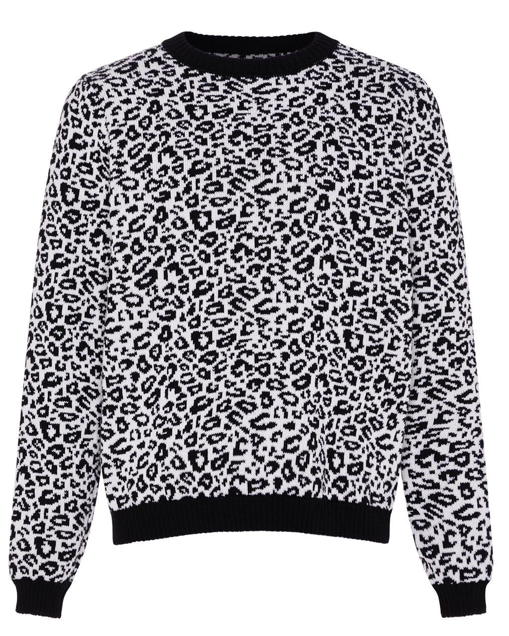 Leopard Wool and Cashmere Knitted Jumper
