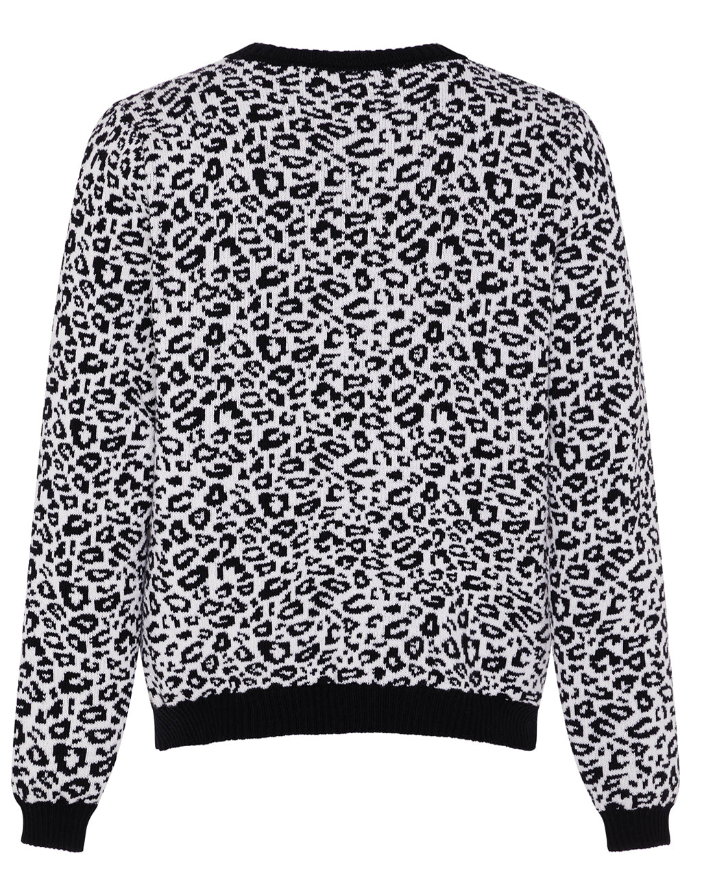 Leopard Wool and Cashmere Knitted Jumper