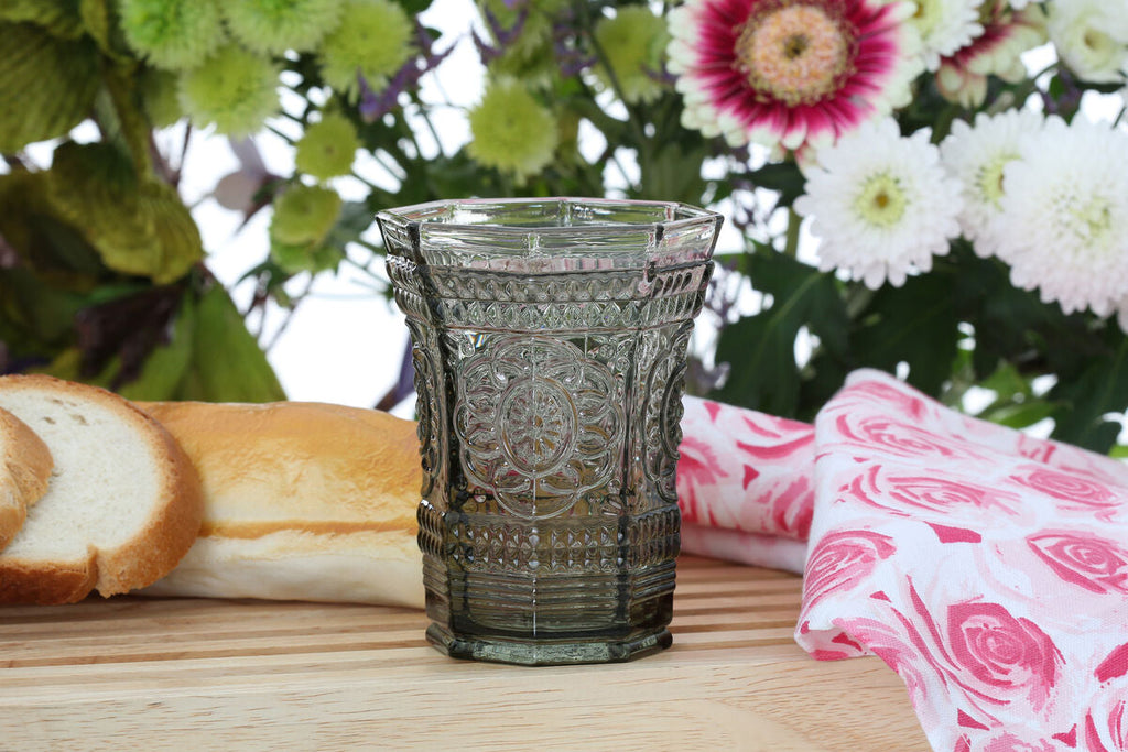 Baroque Smoked Glass Tumbler