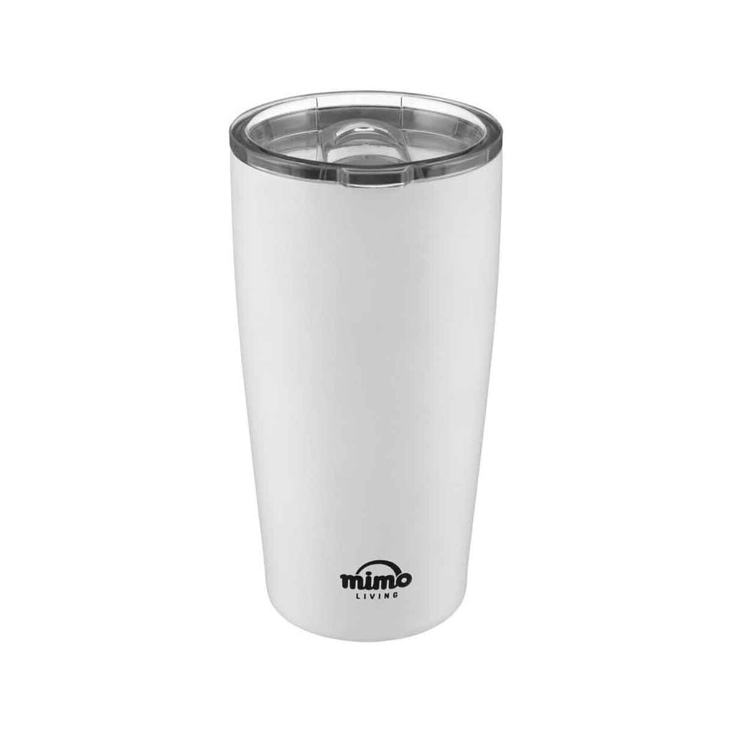 Matt White Travel Mug with Sliding Lid