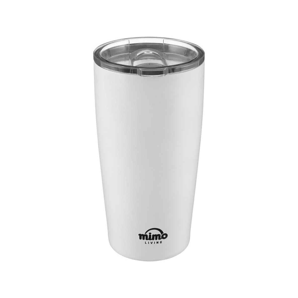 Matt White Travel Mug with Sliding Lid
