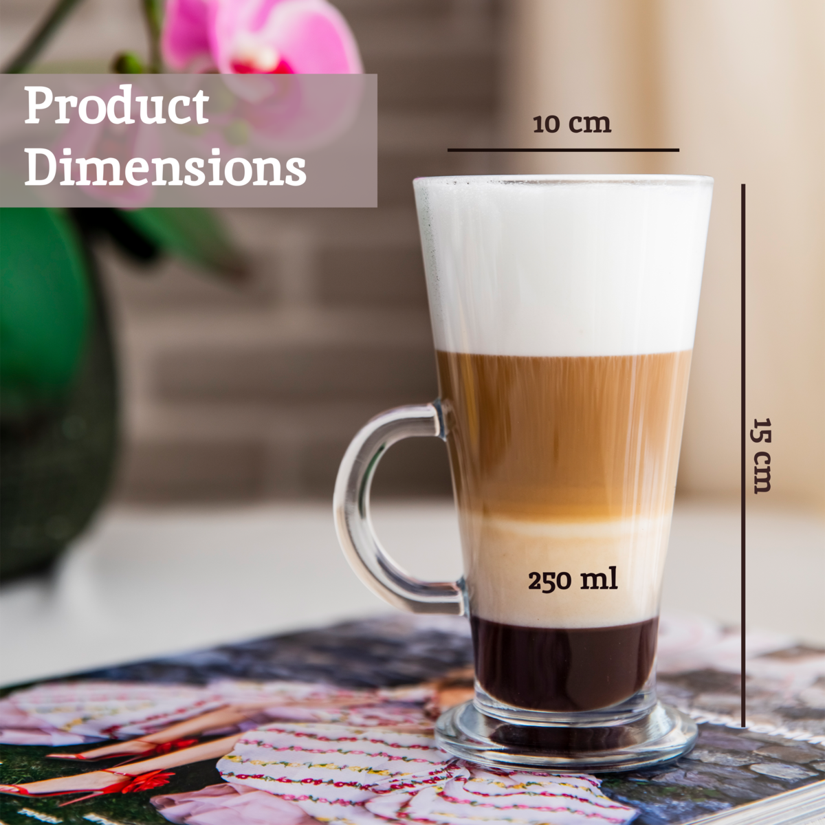 Latte Glasses Set of 4
