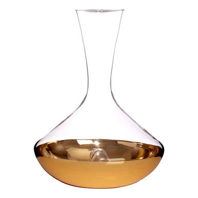 Horizon Glass Carafe in Clear and Gold