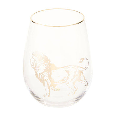 Gold Lion Curved Tumbler