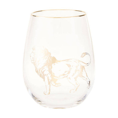 Gold Lion Curved Tumbler