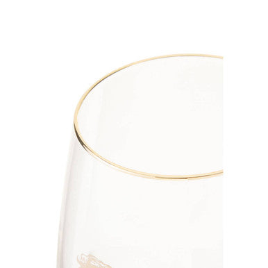 Gold Lion Curved Tumbler