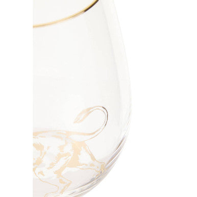 Gold Lion Curved Tumbler