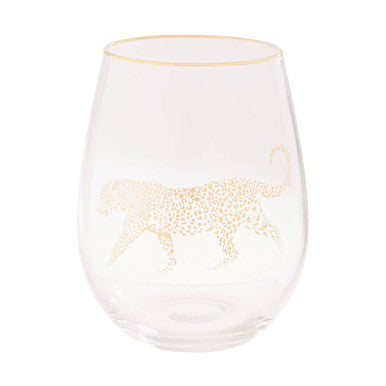 Nomi Gold Leopard Curved Tumbler