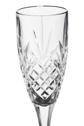 Set of 4 Crystal Champagne Glasses
