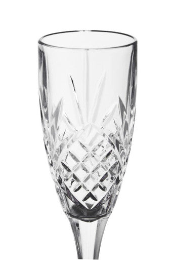 Set of 4 Crystal Champagne Glasses