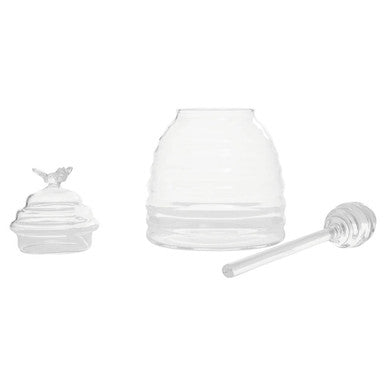 Glass Honey Jar with Dipper