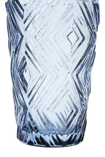 Set of Four Blue Highball Glasses