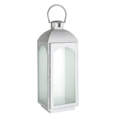 White Wash Large Lantern