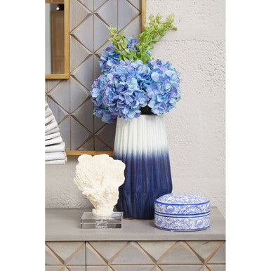 Small Ombre Vase in Blue