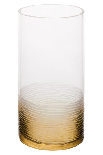 Small Textured Ombre Glass Vase