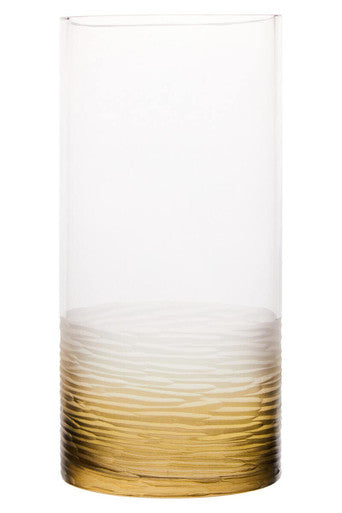Small Textured Ombre Glass Vase