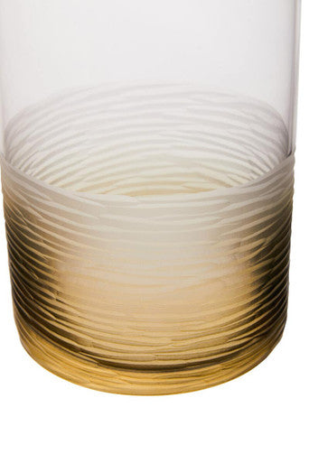 Small Textured Ombre Glass Vase