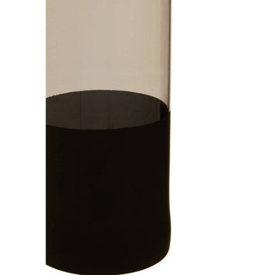 Smoked Glass Bottle Vase