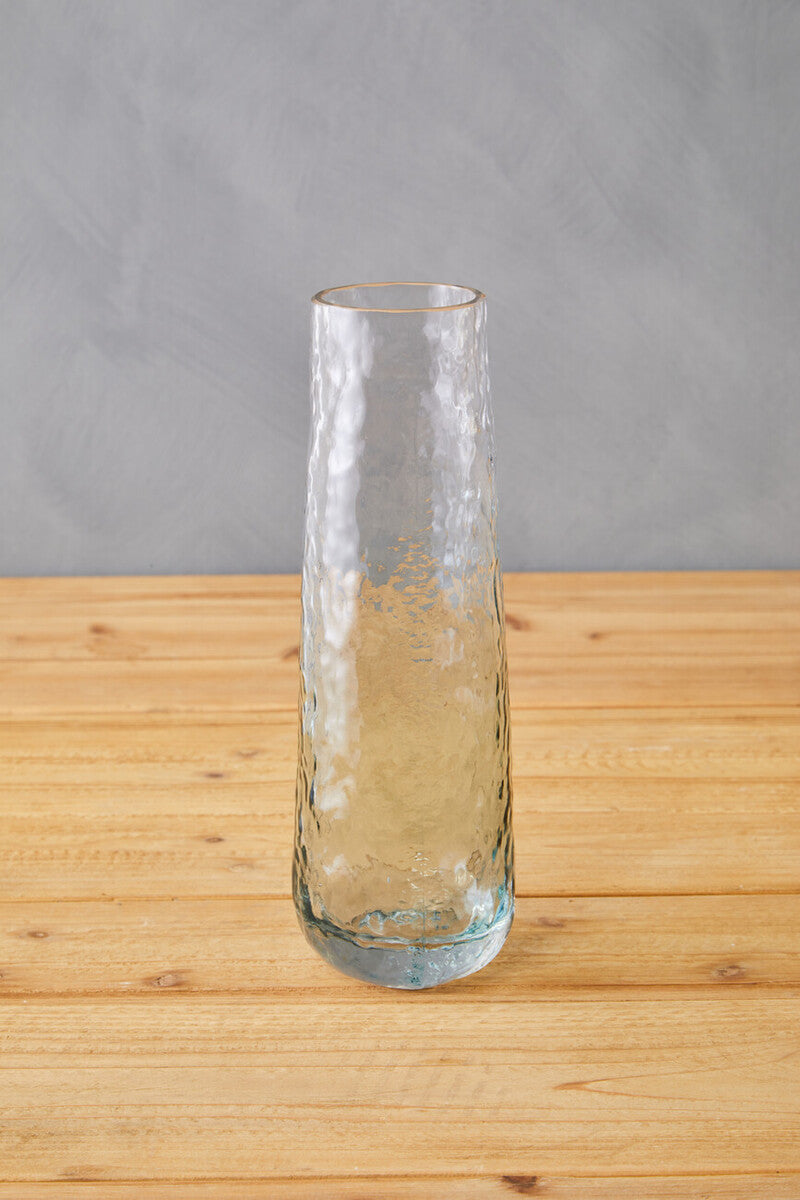 Small Blue Ombre Glass Vase