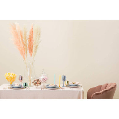 Clear Glass Fluted Vase