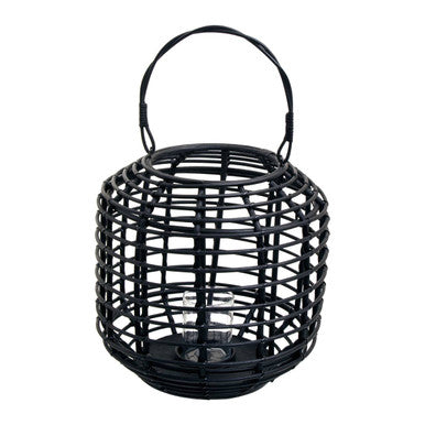 Black Rattan Lantern