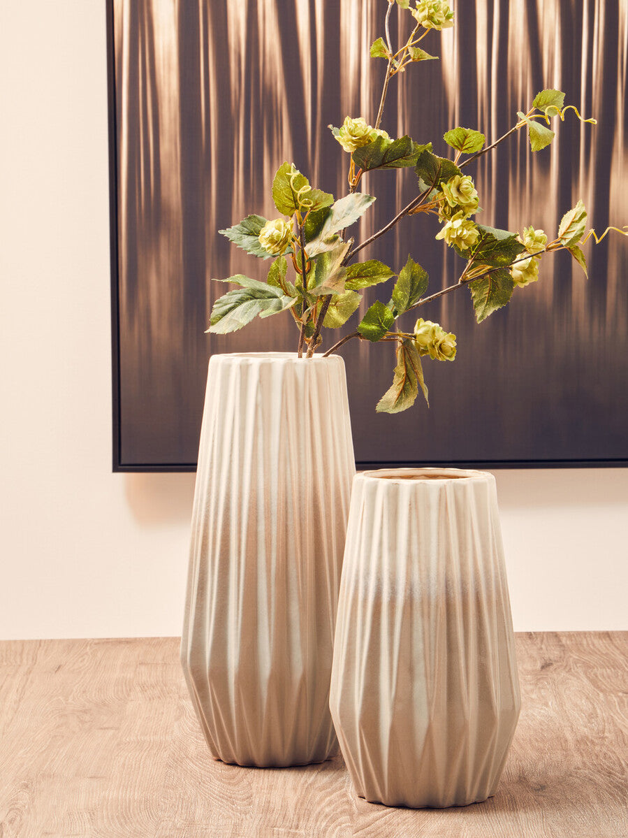 Large Grey Ombre Vase