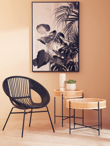 White Ceramic Planter with Tapered Design
