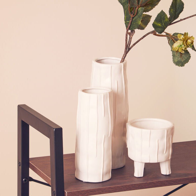White Large Ceramic Vase