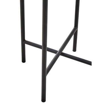 Large White and Black Floor Standing Planter