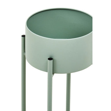 Small Green Floor Standing Planter