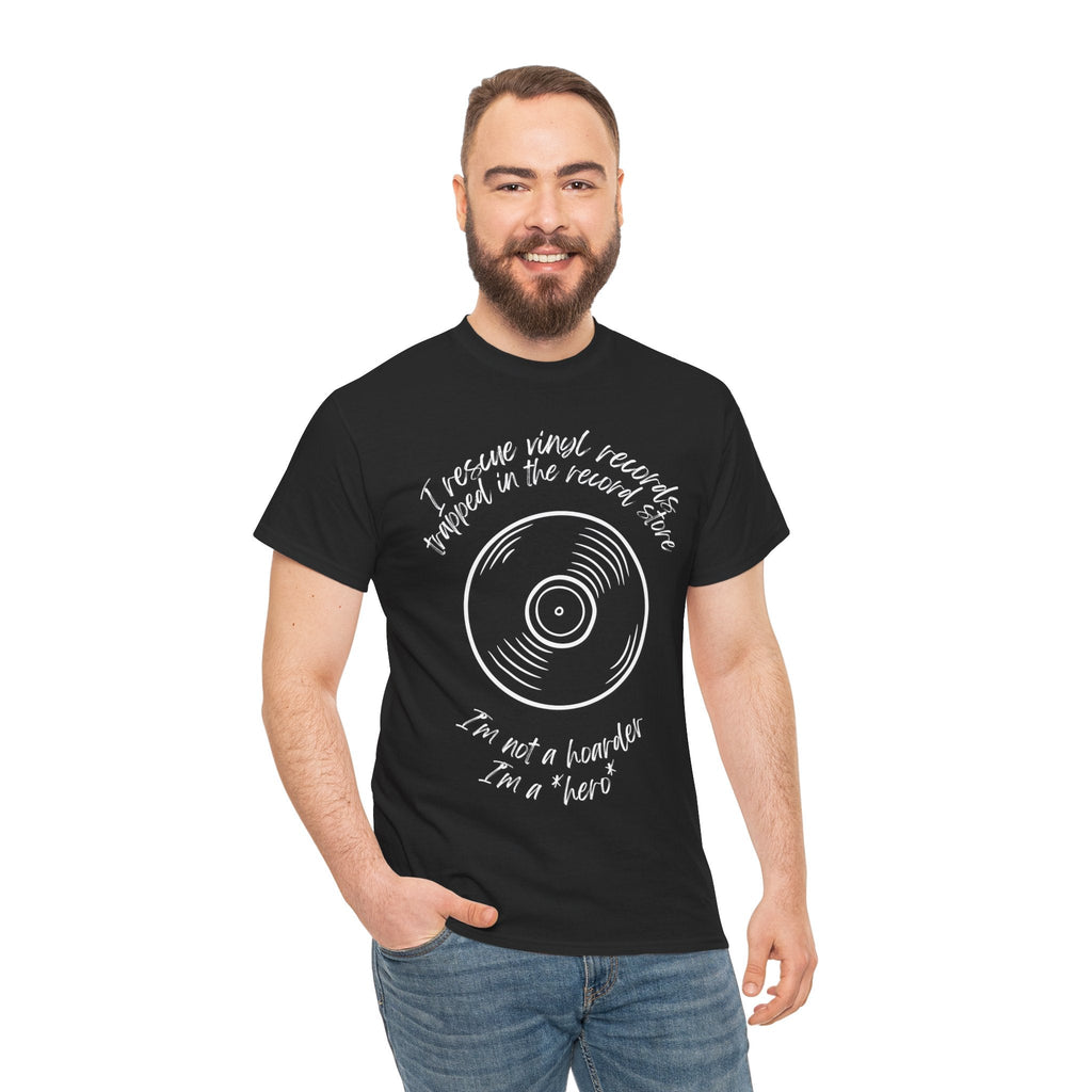 I'm Not a Hoarder I'm a Hero Men's Vinyl T-Shirt