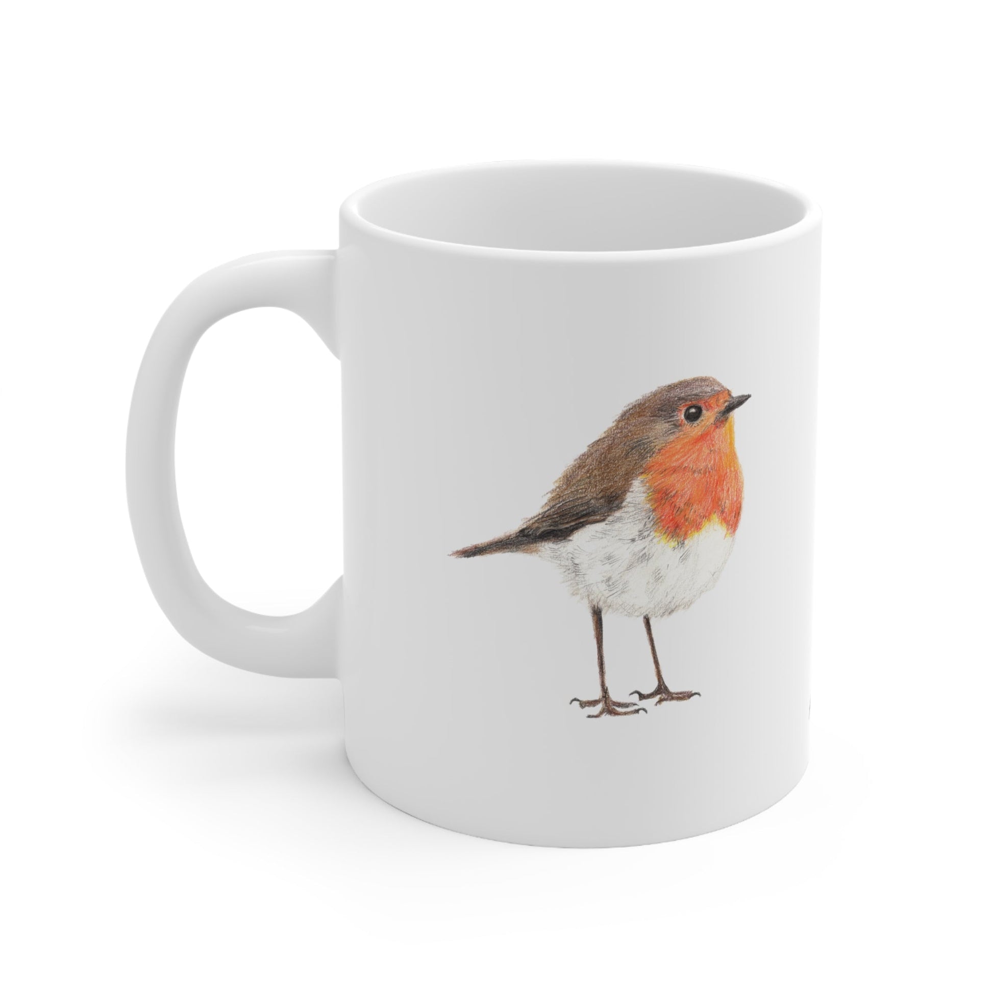 Robin Bird Ceramic Coffee Mug 15oz