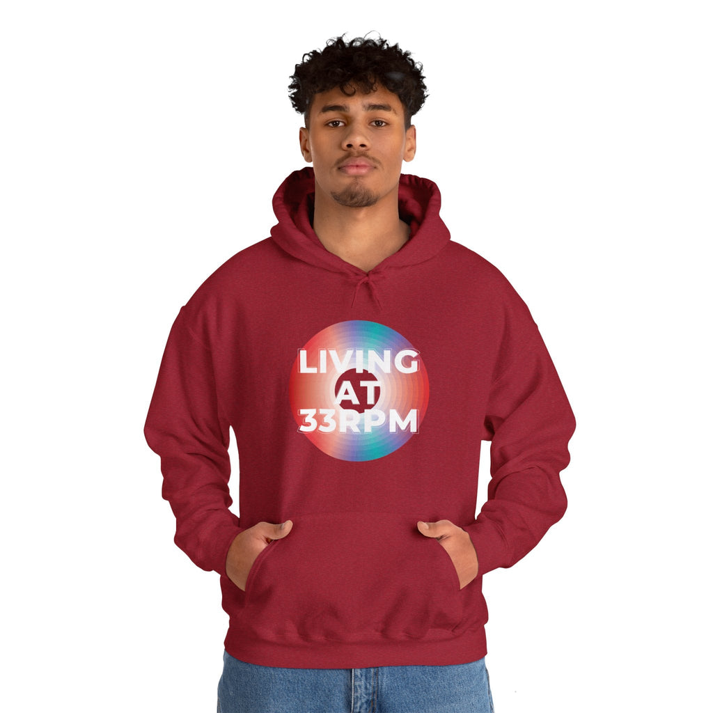 Living at 33rpm Men's Hoodie