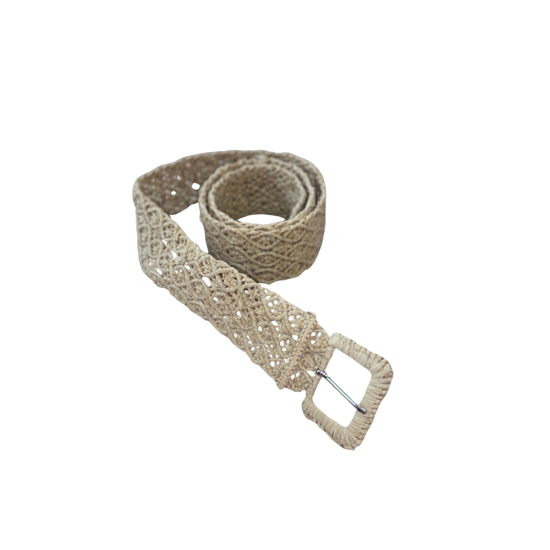 Raffia Weave Belt