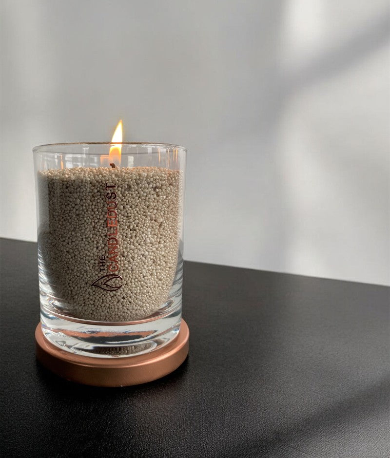 Enhance Your Space with Olive Green Unscented Candle - Eco-Friendly & Fragrance-Free Decor by Candledust at www.brixbailey.com