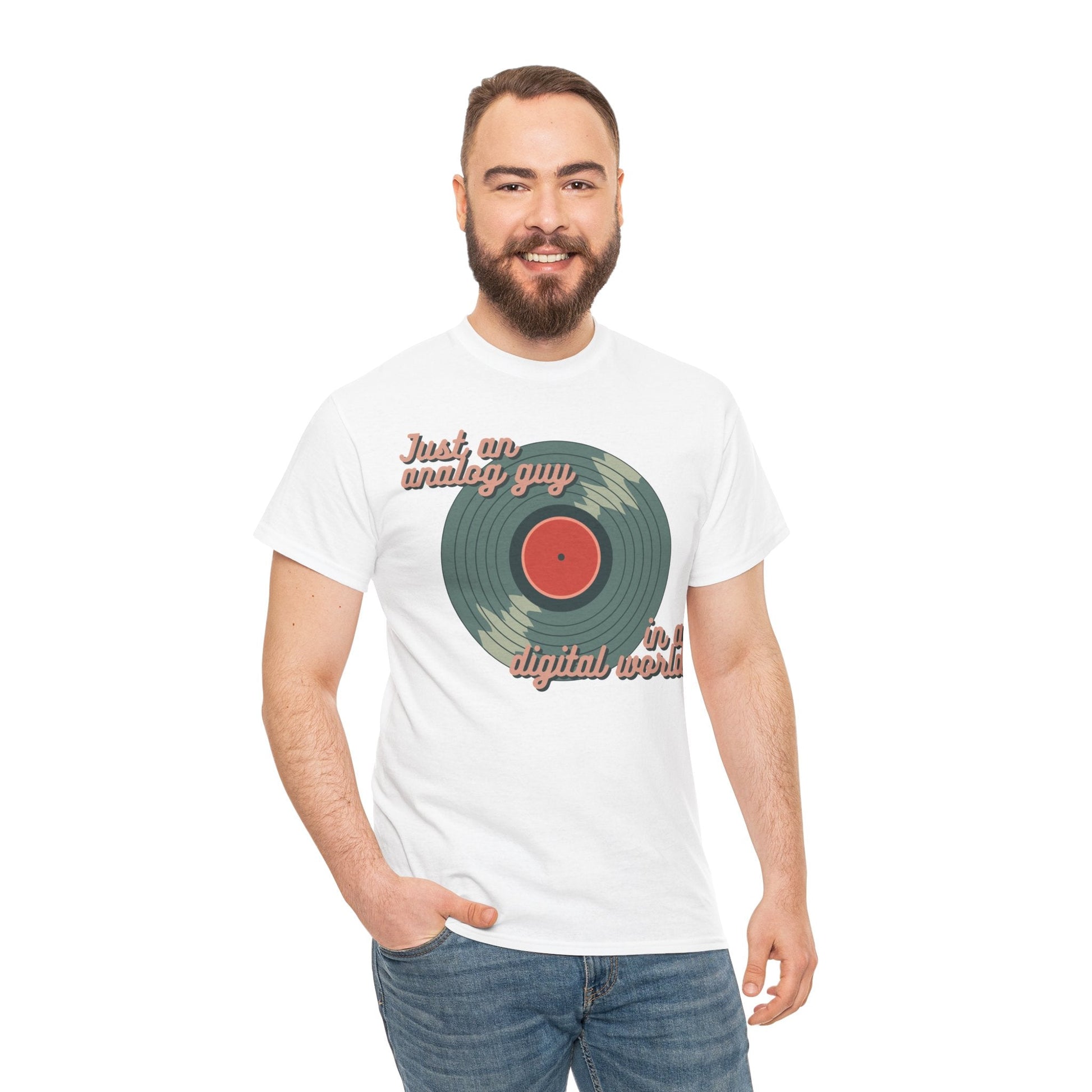 Just an Analog Guy in a Digital World Men's T-Shirt