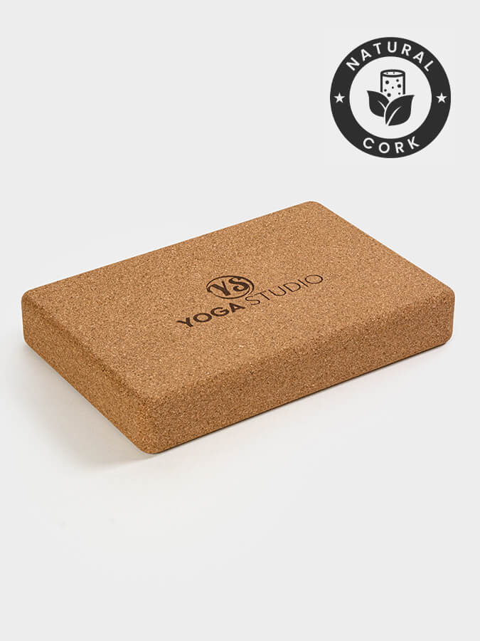 Natural Cork Yoga Block for Support and Flexibility