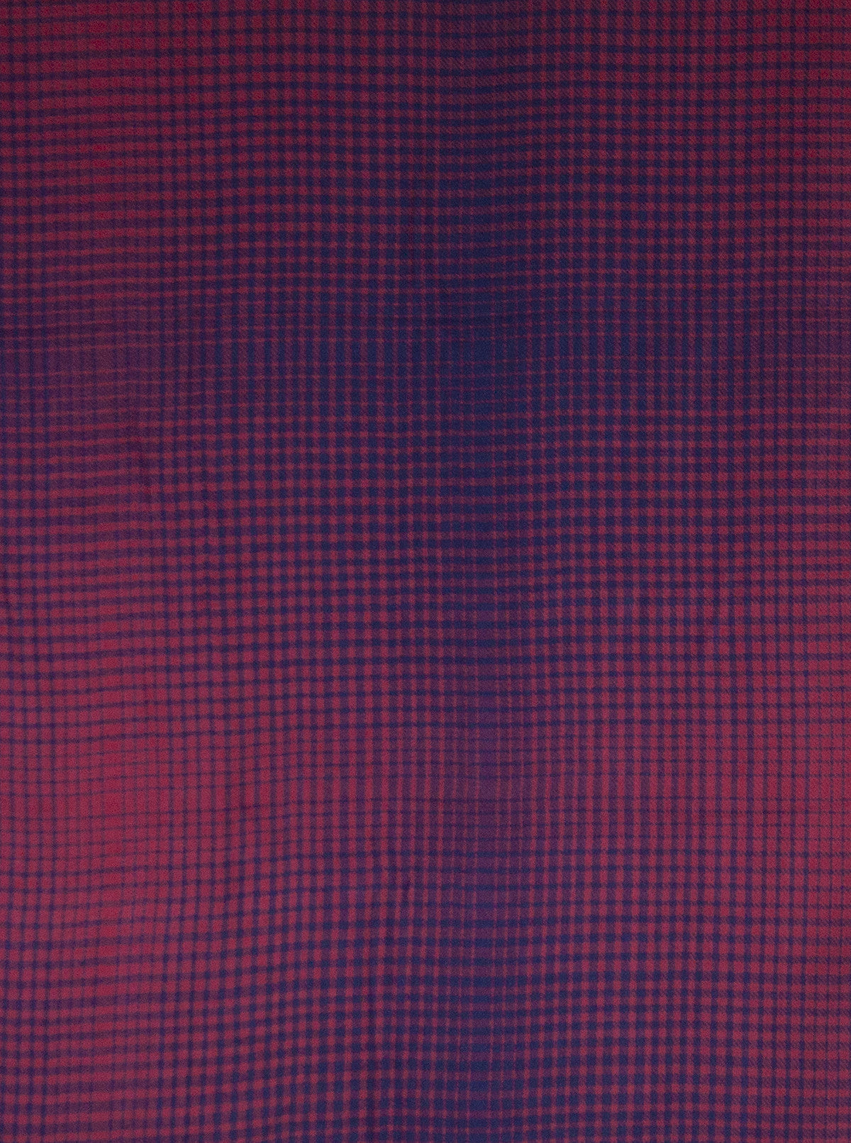 Gradient Checks Twill Weave Viscose Scarf in Fuchsia Purple